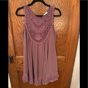 Purple flowy dress